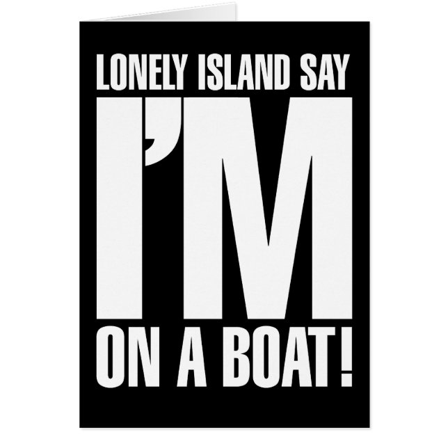 Mig förmiddag på ett fartyg hälsningskort (Framsidan)