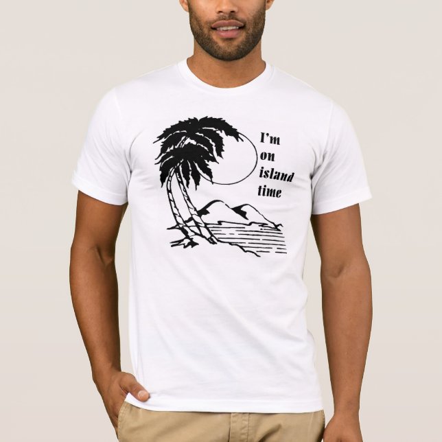 Mig förmiddag på ön Time T-shirt (Framsida)