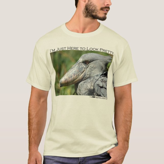 Mig förmiddag precis här som ser nätt - shoebill tee shirt (Framsida)
