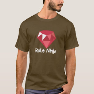 Mig förmiddag RubyNinja en röd skjorta T Shirt