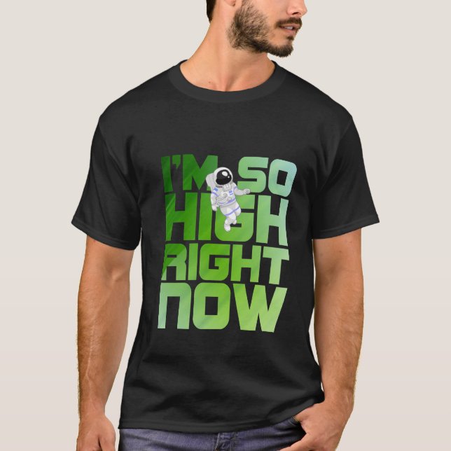 Mig förmiddag så höger nu - utrymme, astronaut - t shirt (Framsida)