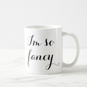 Mig förmiddag så rolig flickaktigt svart vitchic kaffemugg
