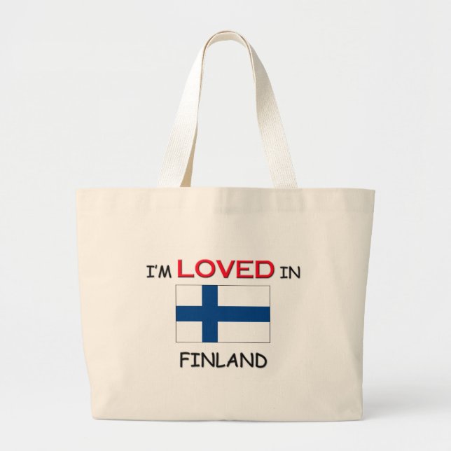 Mig förmiddag som älskas i FINLAND Jumbo Tygkasse (Framsidan)