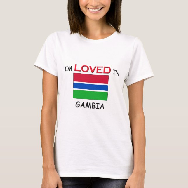Mig förmiddag som älskas i GAMBIA Tee (Framsida)