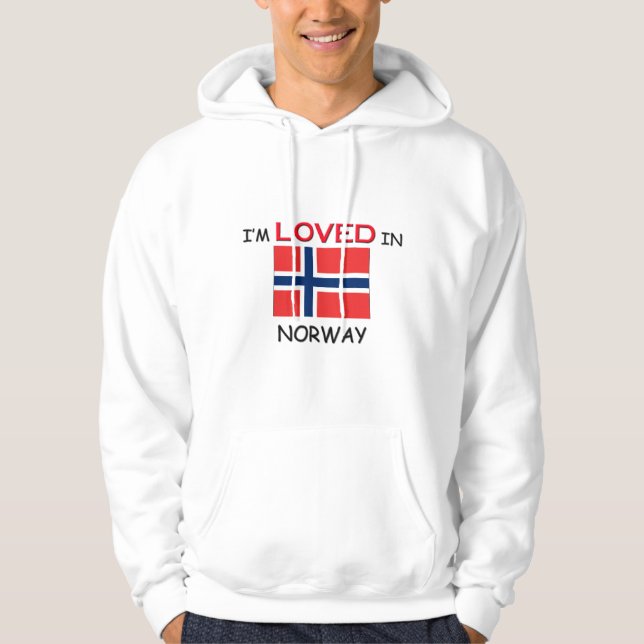 Mig förmiddag som älskas i NORGE Hoodie (Framsida)