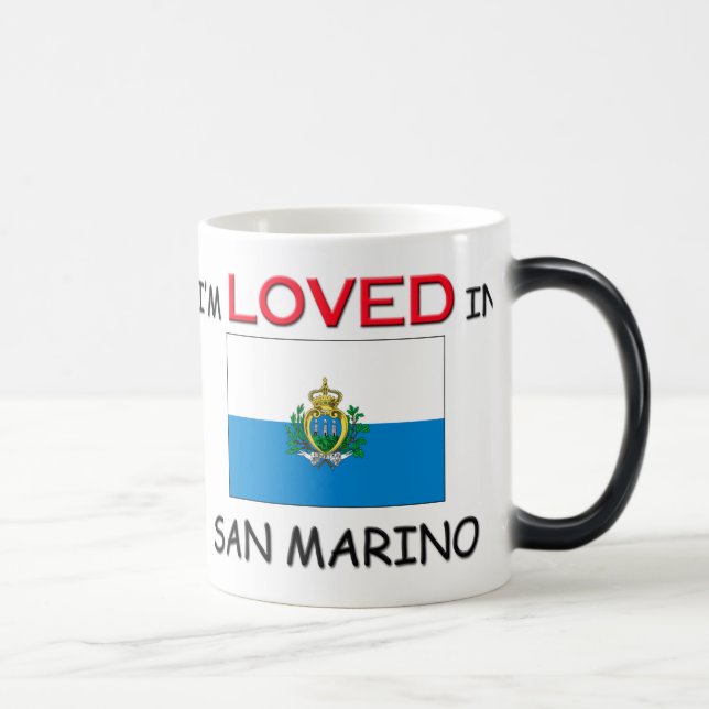 Mig förmiddag som älskas i SAN MARINO Magisk Mugg (Höger)