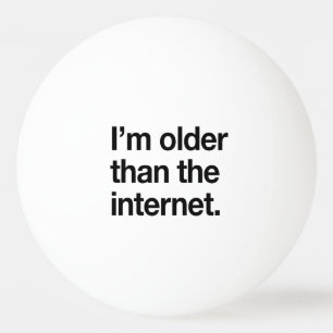 Mig förmiddag som är äldre än internet pingisboll