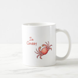 Mig förmiddag som är crabby med känd skaldjur kaffemugg