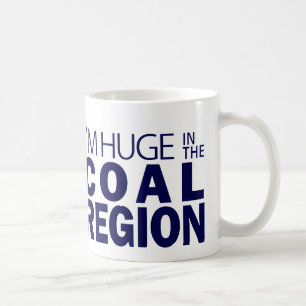 Mig förmiddag som är enorm i kolregionen kaffemugg