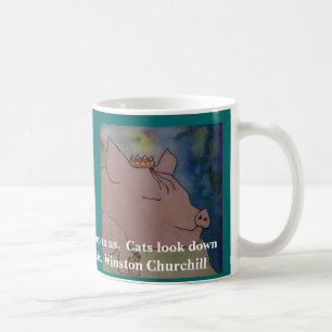 Mig förmiddag som är förtjust av grisar. Winsto Kaffemugg