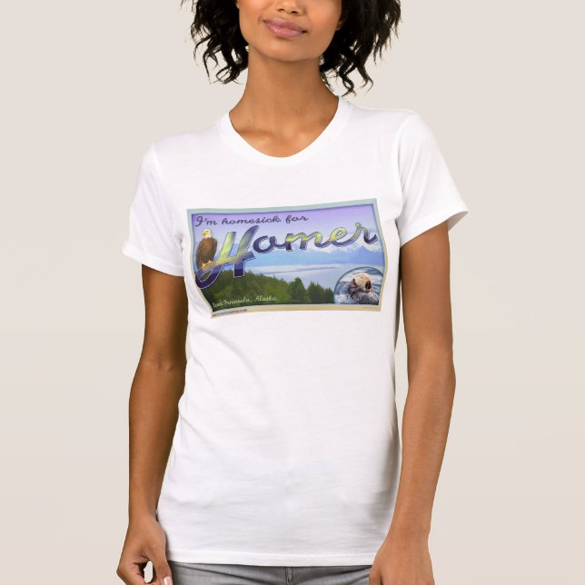 Mig förmiddag som är hemlängtan för Homer T-shirt (Framsida)