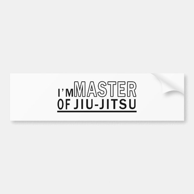 Mig förmiddag som är ledar- av Jiu-Jitsu Bildekal (Framsidan)