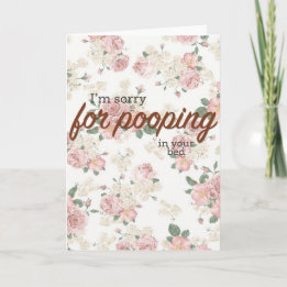 Mig förmiddag som är ledsen för pooping i ditt kort