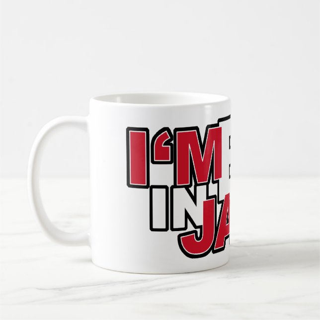 Mig förmiddag som är stor i den Japan muggen Kaffemugg (Vänster)
