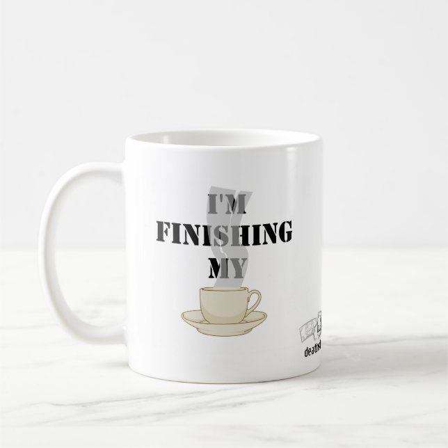 Mig förmiddag som avslutar min kaffe… mug. kaffemugg (Vänster)