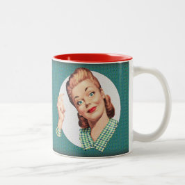 Mig förmiddag som bedömer tyst dig Två-Tonad mugg