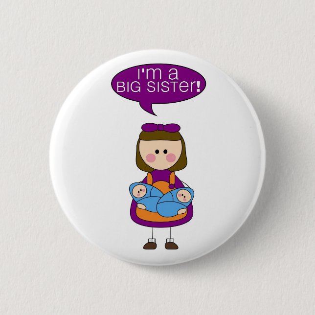 mig förmiddag som en storasyster (tvilling- knapp (Framsida)