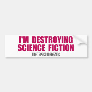 Mig förmiddag som förstör science fictionbildek bildekal