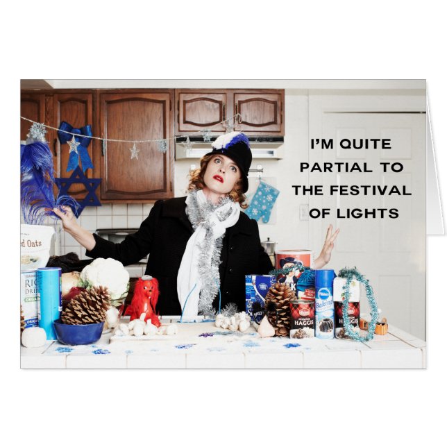 "Mig förmiddag som ganska är partisk till Hälsningskort (Framsidan Horizontal)