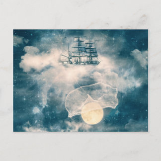 Mig förmiddag som går att komma med dig månen vykort