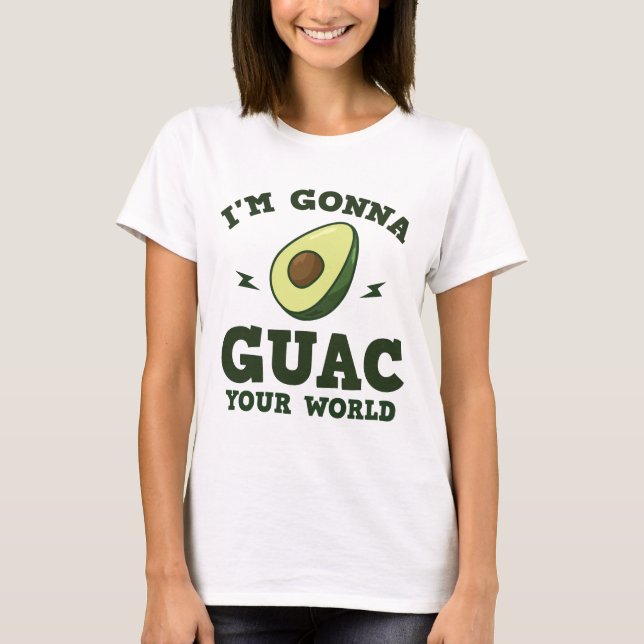 Mig förmiddag som går till Guac din roliga T Shirt (Framsida)