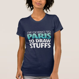 Mig förmiddag som går till Paris den roliga T-shirt