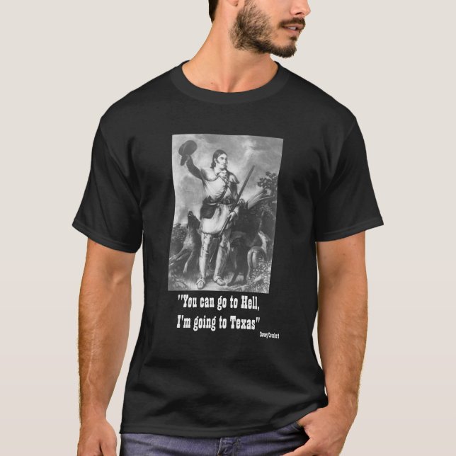 "Mig förmiddag som går till Texas" utslagsplats Tee Shirt (Framsida)