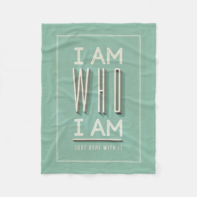 Mig förmiddag som I-förmiddag Fleecefilt (Framsidan)