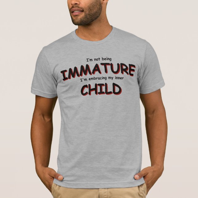 Mig förmiddag som inte-är omogen… tee shirt (Framsida)