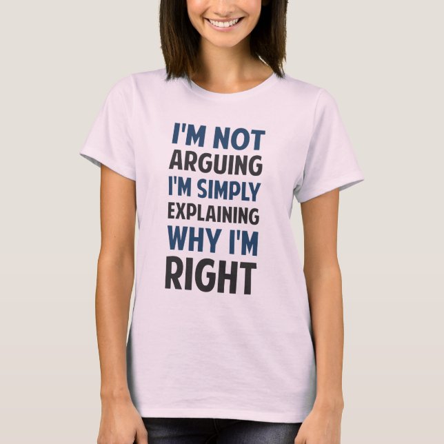 Mig förmiddag som inte argumenterar t-shirt (Framsida)