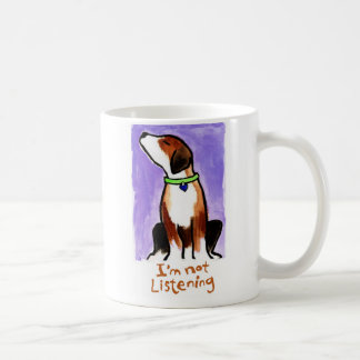Mig förmiddag som inte lyssnar (vovven) kaffemugg