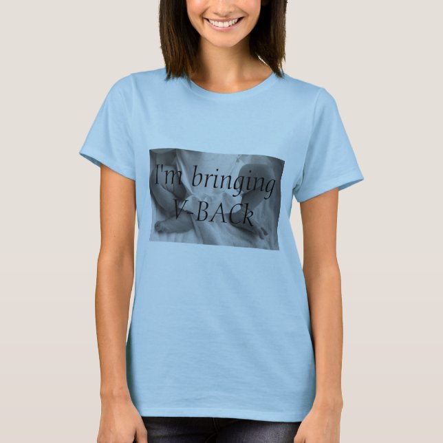 Mig förmiddag som kommer med V-Baksida T Shirt (Framsida)