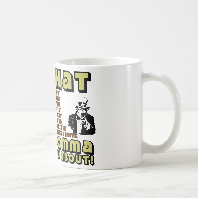 Mig förmiddag som konservativ…., kaffemugg (Höger)