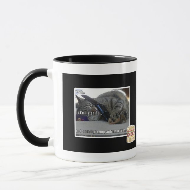 Mig förmiddag som lyssnar mugg (Vänster)