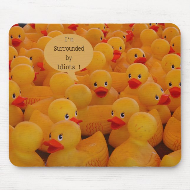 Mig förmiddag som omges av idioter musmatta (Framsidan)