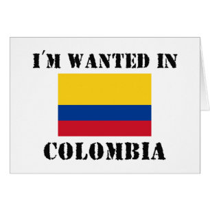 Mig förmiddag som önskas i Colombia Hälsningskort