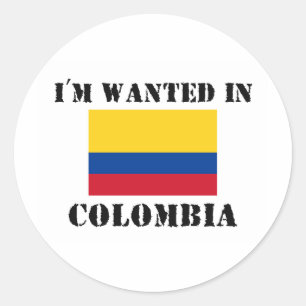 Mig förmiddag som önskas i Colombia Runt Klistermärke