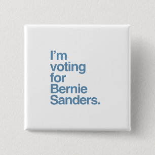 Mig förmiddag som röstar för Bernie slipmaskine Knapp