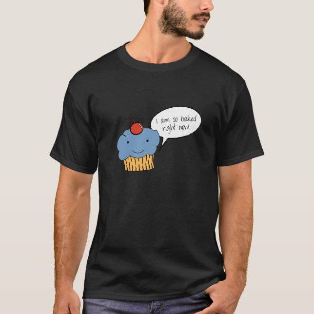 Mig förmiddag som så rätt nu bakas t-shirt (Framsida)