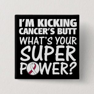 Mig förmiddag som sparkar halscancer superpoweren knapp