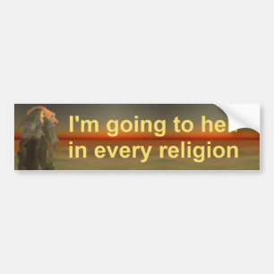 Mig förmiddag som till helvetet går bildekal