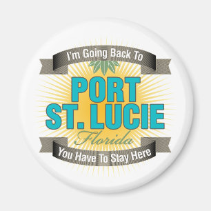 Mig förmiddag som tillbaka går (port St Lucie) Magnet