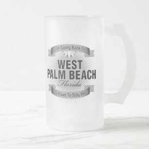 Mig förmiddag som tillbaka går till (West Palm Frostat Ölglas