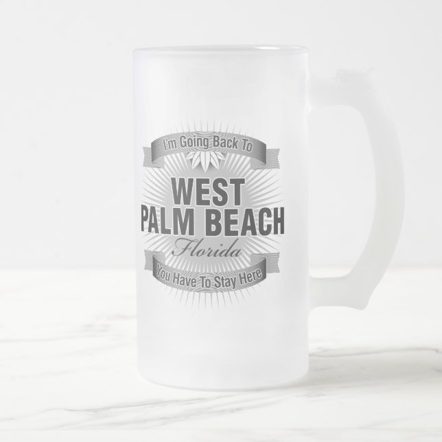 Mig förmiddag som tillbaka går till (West Palm Frostat Ölglas (Höger)