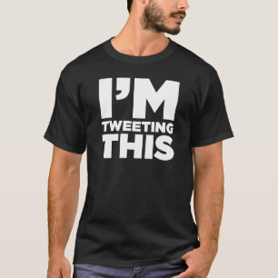Mig förmiddag som Tweeting denna Twitterskjorta T Shirt