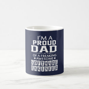 Mig förmiddag STOLT SOFTWAREINGENJÖR PAPPA Kaffemugg
