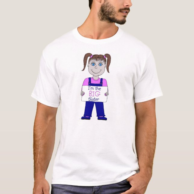 "Mig förmiddag storasystern ", Tee Shirt (Framsida)