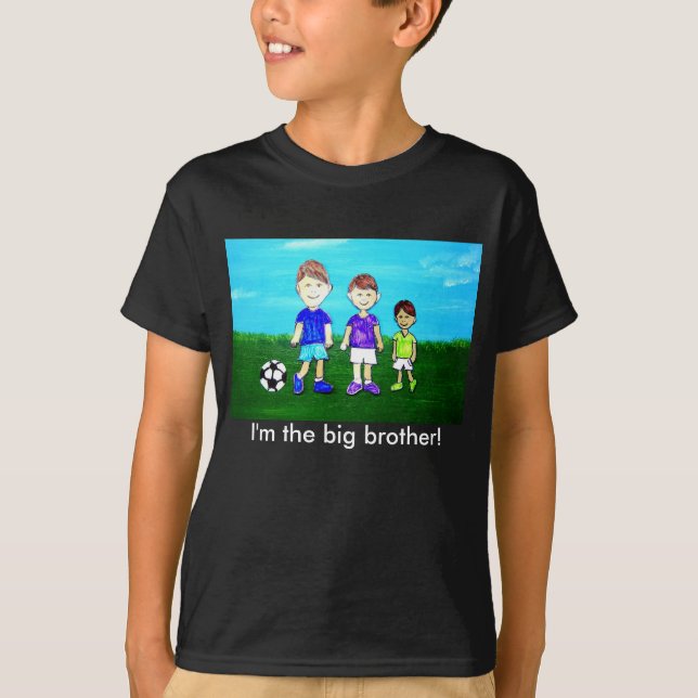 Mig förmiddag storebrodern! t-shirt (Framsida)