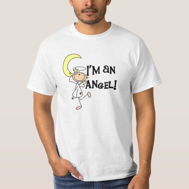 Mig förmiddag T-tröja och gåvor för en ängel T-shirt (Framsida)