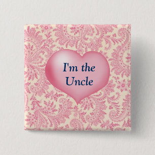 "Mig förmiddag unclen" rosa Knapp